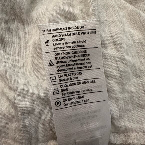 Vince. white & gray heather long sleeve top size S - Picture 8 of 12